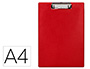 PORTANOTAS Q-CONNECT PLASTICO 50% RECICLADO DIN A4 ROJO GROSOR 2,1 MM