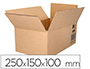 CAJA PARA EMBALAR Q-CONNECT AMERICANA CARTON RECICLADO CANAL SIMPLE 5 MM COLOR KRAFT 250X150X100 MM