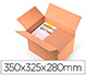 CAJA PARA EMBALAR Q-CONNECT ULTRA RESISTENTE REGULABLE EN ALTURA CARTON CANAL DOBLE 7 MMCOLOR KRAFT 350X325X280 MM