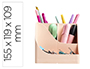 ORGANIZADOR DE SOBREMESA EXACOMPTA SKANDI COLOR NUDE 155X119X109 MM