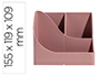 ORGANIZADOR DE SOBREMESA EXACOMPTA SKANDI COLOR ROSA VIEJO 155X119X109 MM