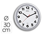 RELOJ MAUL STEP DE PARED REDONDO 30 CM DIAMETRO ELECTRICO COLOR PLATA