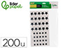 GOMETS LIDERPAPEL AUTOADHESIVO ESTRELLAS PLATEADAS SURTIDAS BOLSA DE 5 HOJAS CON 200 UNIDADES