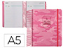 AGENDA ESCOLAR LIDERPAPEL 25-26 ESPIRAL PATTERNS MILITAR ROSA DIA PAGINA A5 BILINGE PAPEL FSC 80 GR