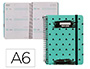 AGENDA ESCOLAR LIDERPAPEL 25-26 ESPIRAL PATTERNS TRIANGULOS SEMANA VISTA A6 BILINGE PAPEL FSC 80 GR