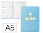 AGENDA ESCOLAR ANTARTIK 25-26 ENCUADERNADA GO! SIMIL PIEL AZUL SEMANA VISTA A5 BILINGE PAPEL FSC 80 GR