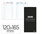 DIETARIO LIDERPAPEL 2026 OCTAVO 120X165 MM DIA PAGINA COLOR NEGRO PAPEL 70 GR