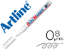 ROTULADOR ARTLINE MARCADOR PERMANENTE EK-444 XF BLANCO PUNTA REDONDA 0.8 MM METAL CAUCHO Y PLASTICO