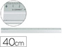REGLA Q-CONNECT METALICA ALUMINIO 40 CM