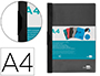 CARPETA LIDERPAPEL DOSSIER PINZA LATERAL 35365 POLIPROPILENO DIN A4 NEGRA 30 HOJAS PINZA DESLIZANTE