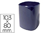 CUBILETE PORTALAPICES Q-CONNECT AZUL OPACO PLASTICO DIAMETRO 80 MM ALTO 103 MM