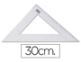 ESCUADRA LIDERPAPEL 30 CM PLASTICO CRISTAL