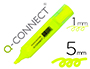 ROTULADOR Q-CONNECT FLUORESCENTE AMARILLO PUNTA BISELADA