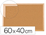 PIZARRA CORCHO Q-CONNECT 60X40 CM MARCO DE MADERA