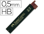 MINAS FABER GRAFITO 9065 0,5 MM HB ESTUCHE DE 12 MINAS