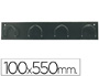 PERCHERO METALICO 611 PARED 4 COLGADORES COLOR NEGRO 55X10X5 CM