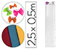 PAPEL CRESPON LIDERPAPEL 50 CM X 2.5M 34G/M2 BLANCO