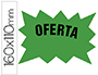 CARTEL CARTULINA ETIQUETAS MARCAPRECIOS VERDE FLUORESCENTE 160X110 MM BOLSA DE 50 ETIQUETAS