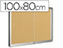 VITRINA DE ANUNCIOS Q-CONNECT MARCO DE ALUMINIO 800 X 1000MM