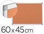PIZARRA CORCHO Q-CONNECT 60X45 CM MARCO ALUMINIO