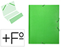 CARPETA CLASIFICADORA LIDERPAPEL 12 DEPARTAMENTOS FOLIO PROLONGADO CARTON FORRADO VERDE CLARO