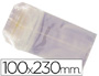 BOLSA CELOFAN 100X230 MM PAQUETE 100 UNIDADES
