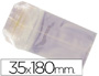 BOLSA CELOFAN 35X180 MM PAQUETE 100 UNIDADES