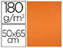 CARTULINA LIDERPAPEL 50X65 CM 180G/M2 NARANJA