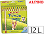 LAPICES DE COLORES ALPINO TRIMAX CAJA DE 12 COLORES SURTIDOS