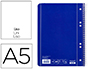 CUADERNO ESPIRAL LIDERPAPEL A5 MICRO SERIE AZUL TAPA BLANDA 80H 75 GR LISO 6TALADROS AZUL