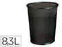 PAPELERA METALICA Q-CONNECT REJILLA NEGRA 190X260X235 MM