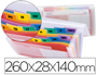 CARPETA LIDERPAPEL CLASIFICADOR FUELLE 43804 POLIPROPILENO PARA LETRAS Y CHEQUES SPECTRAFILE 13 DPTO