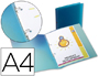 CARPETA LIDERPAPEL 2 ANILLAS REDONDAS MINI 15 MM 49072 POLIPROPILENO DIN A4 AZUL TRANSLUCIDO