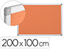 PIZARRA CORCHO Q-CONNECT MARCO DE ALUMINIO 200X100 CM EXTRA CORCHO 5 MM