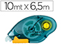 PEGAMENTO Q-CONNECT ROLLER COMPACT REMOVIBLE 6,5 MM DE ANCHO X 10 MT UNIDAD