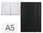 LIBRETA INDICE LIDERPAPEL SIMILPIEL A5 120 HOJAS 70G/M2 COLOR NEGRO