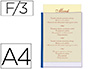 PORTA MENUS LIDERPAPEL PVC DIN A4 CON 3 FUNDAS