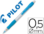 PORTAMINAS PILOT SUPER GRIP CELESTE 0,5 MM SUJECION DE CAUCHO