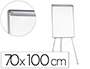 PIZARRA BLANCA Q-CONNECT CON TRIPODE 90X70X195CM Y BRAZOS EXTENSIBLES PARA CONFERENCIAS SUPERFICIE LAMINADA