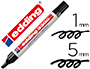 ROTULADOR EDDING MARCADOR 3300 N.1 NEGRO PUNTA BISELADA RECARGABLE