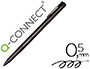 ROTULADOR Q-CONNECT RETROPROYECCION PUNTA FIBRA SUPER FINA REDONDA 0.5 MM PERMANENTE NEGRO