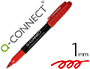 ROTULADOR Q-CONNECT PARA CD/DVD PUNTA FIBRA PERMANENTE ROJO PUNTA REDONDA 1,0 MM