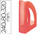 REVISTERO Q-CONNECT PLASTICO ROJO TRANSLUCIDO