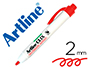 ROTULADOR ARTLINE CLIX PIZARRA EK-573A ROJO PUNTA RETRACTIL REDONDA 2 MM