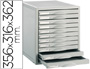 FICHERO CAJONES DE SOBREMESA 8211C 356X316X362 MM 11 CAJONES COLOR GRIS