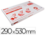 FORRALIBRO PVC CON SOLAPA AJUSTABLE ADHESIVO 290X530 MM