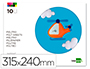 BLOC TRABAJOS MANUALES LIDERPAPEL FIELTRO 240X315MM 10 HOJAS COLORES SURTIDOS