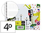 BLOC MUSICA LIDERPAPEL COMBI PENTAGRAMA 3MM MAS CUADRICULA DE 4MM PARA ANOTACIONES CUARTO20 HOJAS 100G/M2