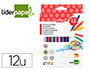 ROTULADOR LIDERPAPEL SLIM CAJA DE 12 UNIDADES COLORES SURTIDOS