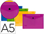 CARPETA LIDERPAPEL DOSSIER BROCHE POLIPROPILENO DIN A5 PACK DE 4 COLORES SURTIDOS
